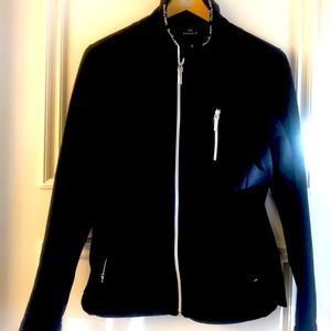 Daily Fleece Warm Black Jacket Zipper Pockets